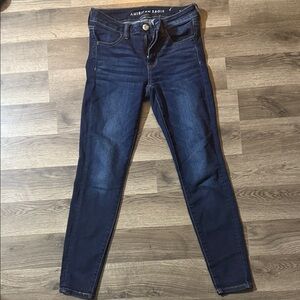 American Eagle Outfitters Women's Deep Indigo Skinny Jeans